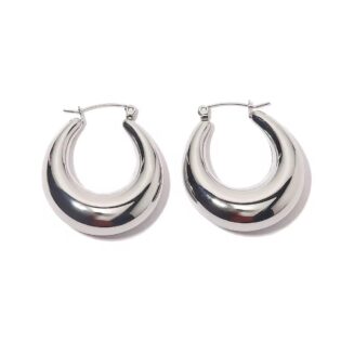 Oro Hoops Silver